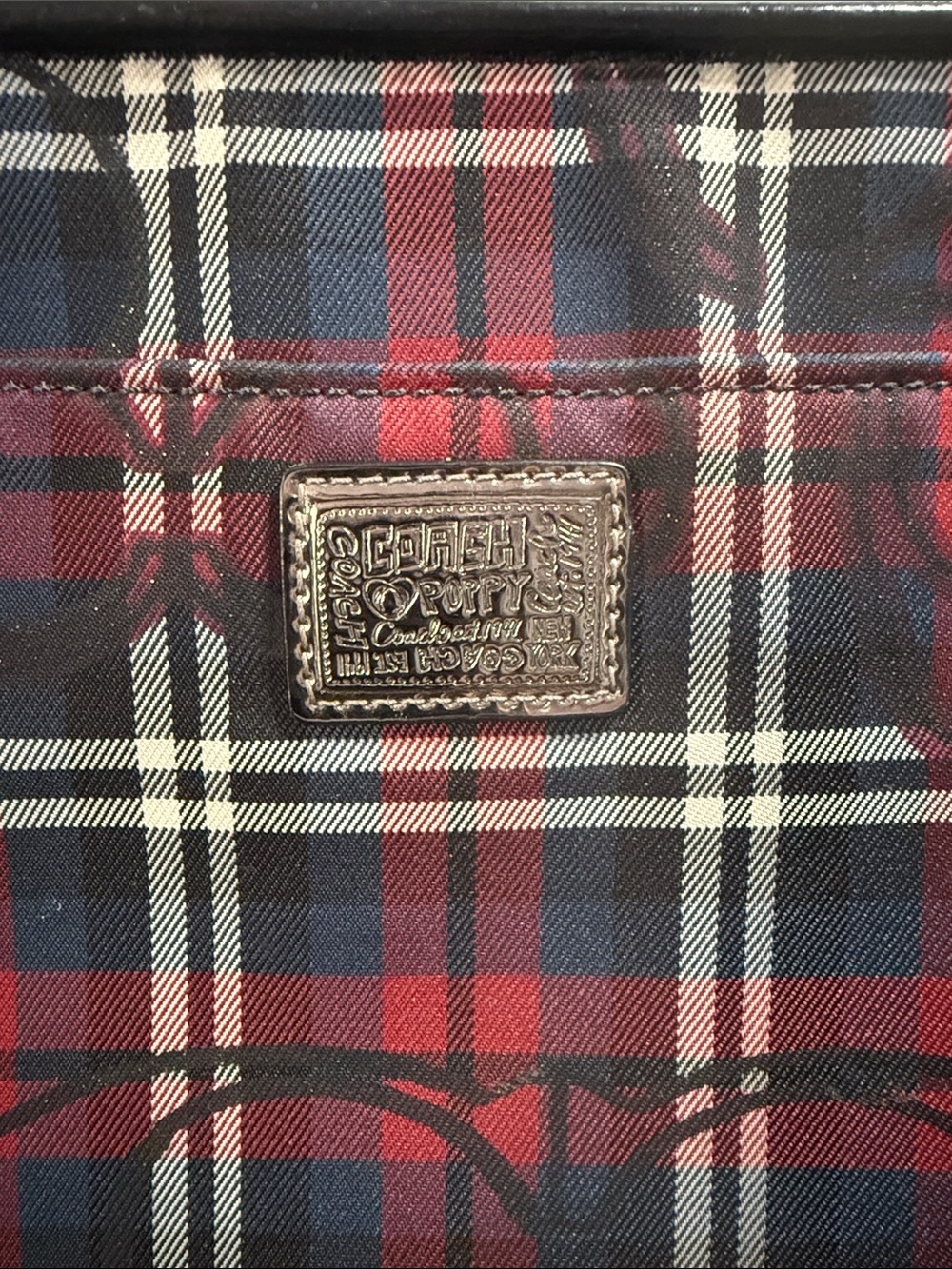 Coach Poppy Tartan Plaid IPad Case - Picture 2 of 10